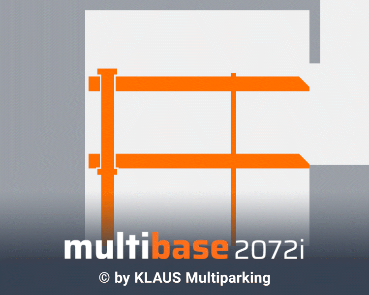 animation grafik schema parksystem multibase 2072i Behindertenstellplatz