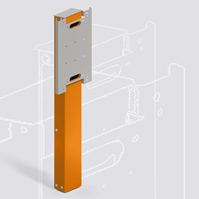Graphic E-plug-in mounting column Wallbox