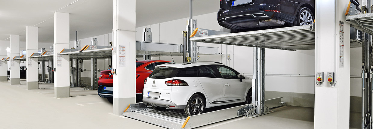 Cars on SingleVario 2061 in underground parking