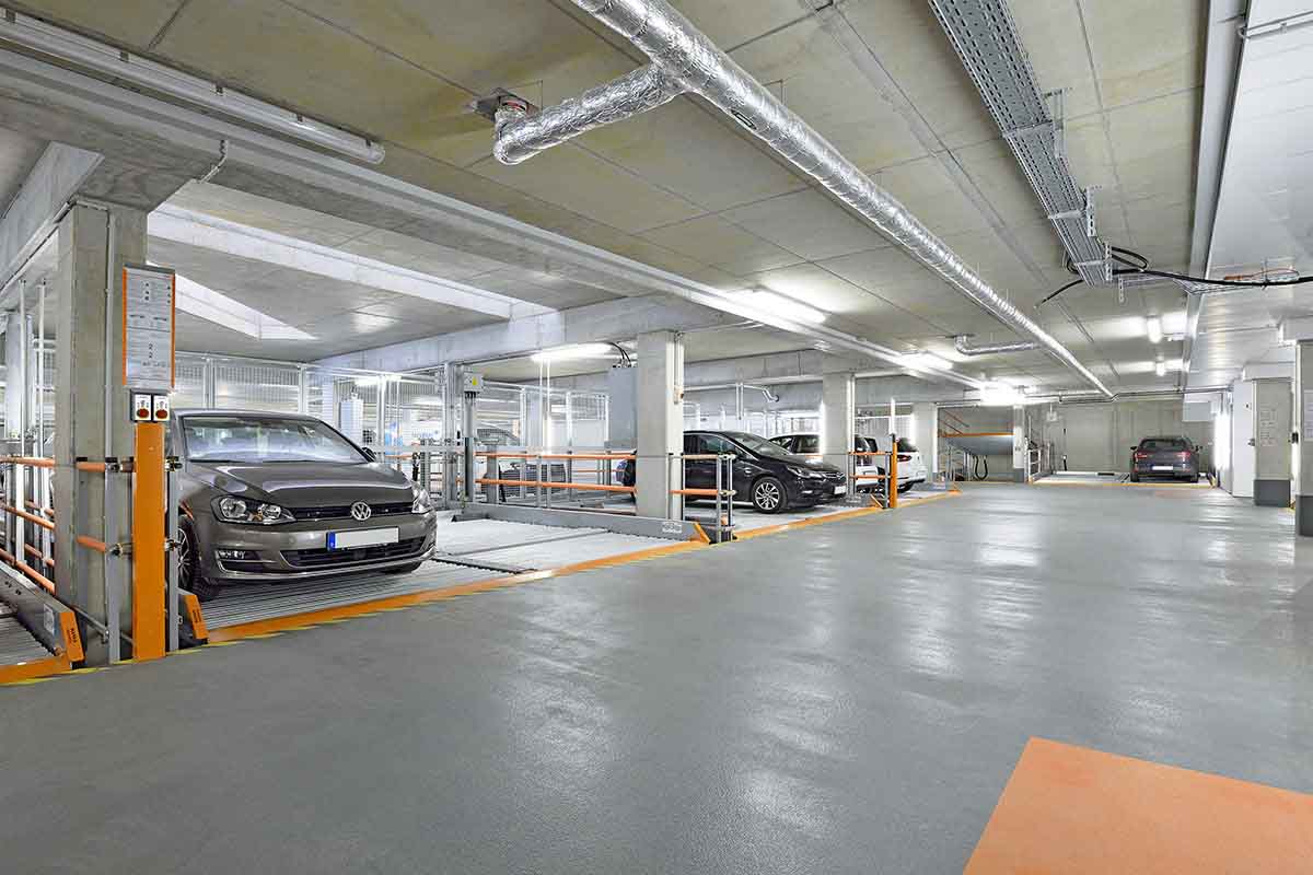 MultiBase underground car park with cars