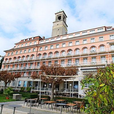 View of the Hotel Bad Schachen in Lindau