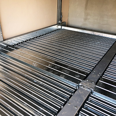Platform coating of a parking system