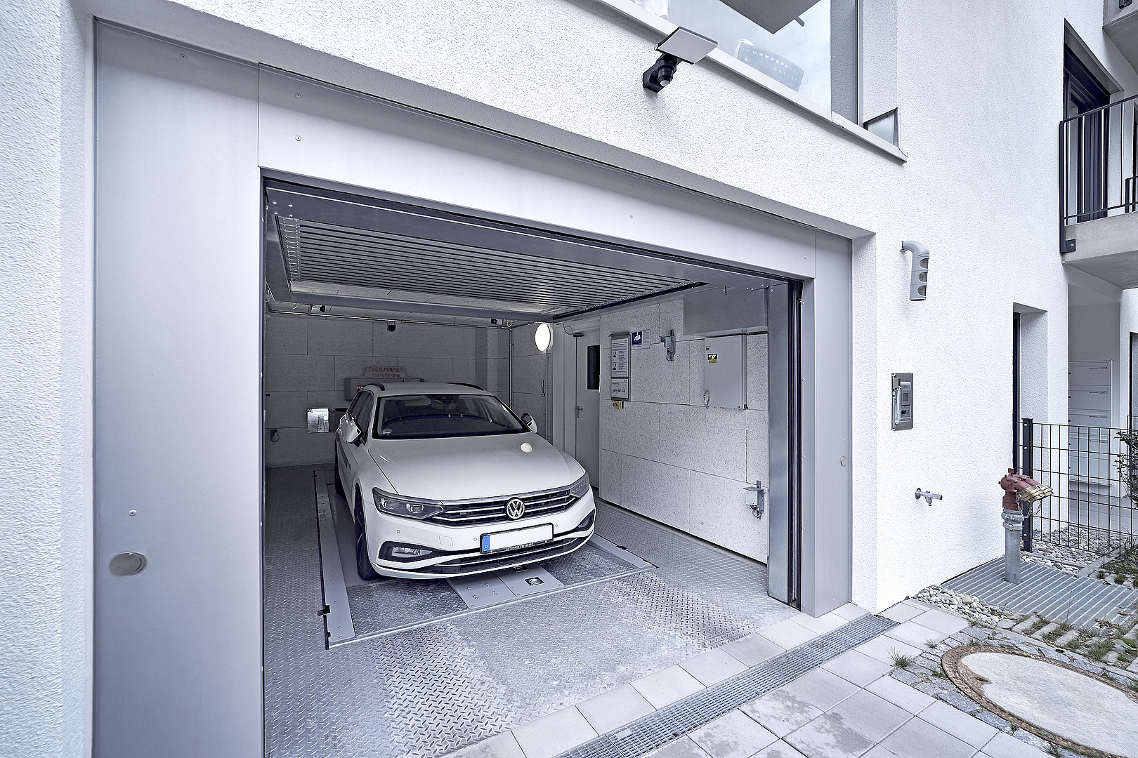 Garage mit Parksystem